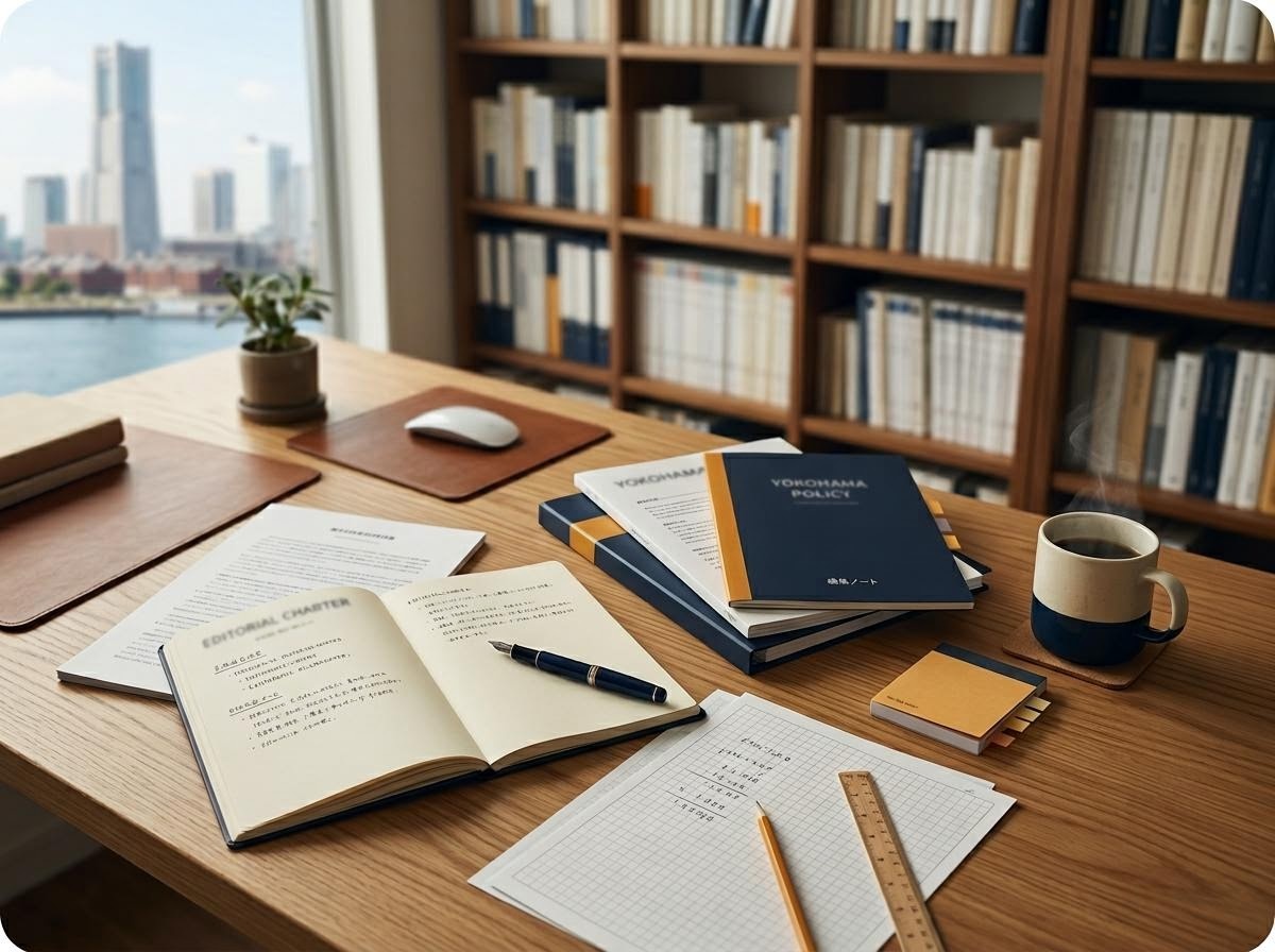 編集チームの執筆ルーム
